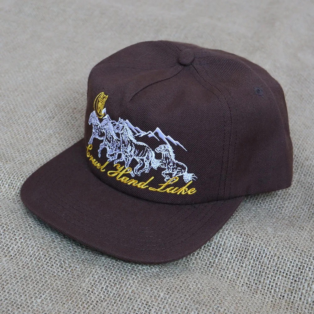 Custom Embroidery logo Unstructured 6 Panel Unisex Vintage snapback Cap Wholesale Hip Hop dad Hat