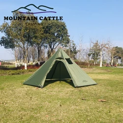 MCETO TX320 3-4 Person Ultralight Outdoor Pyramid Teepee Tent For Hiking Camping Bushcrafter Equipment
