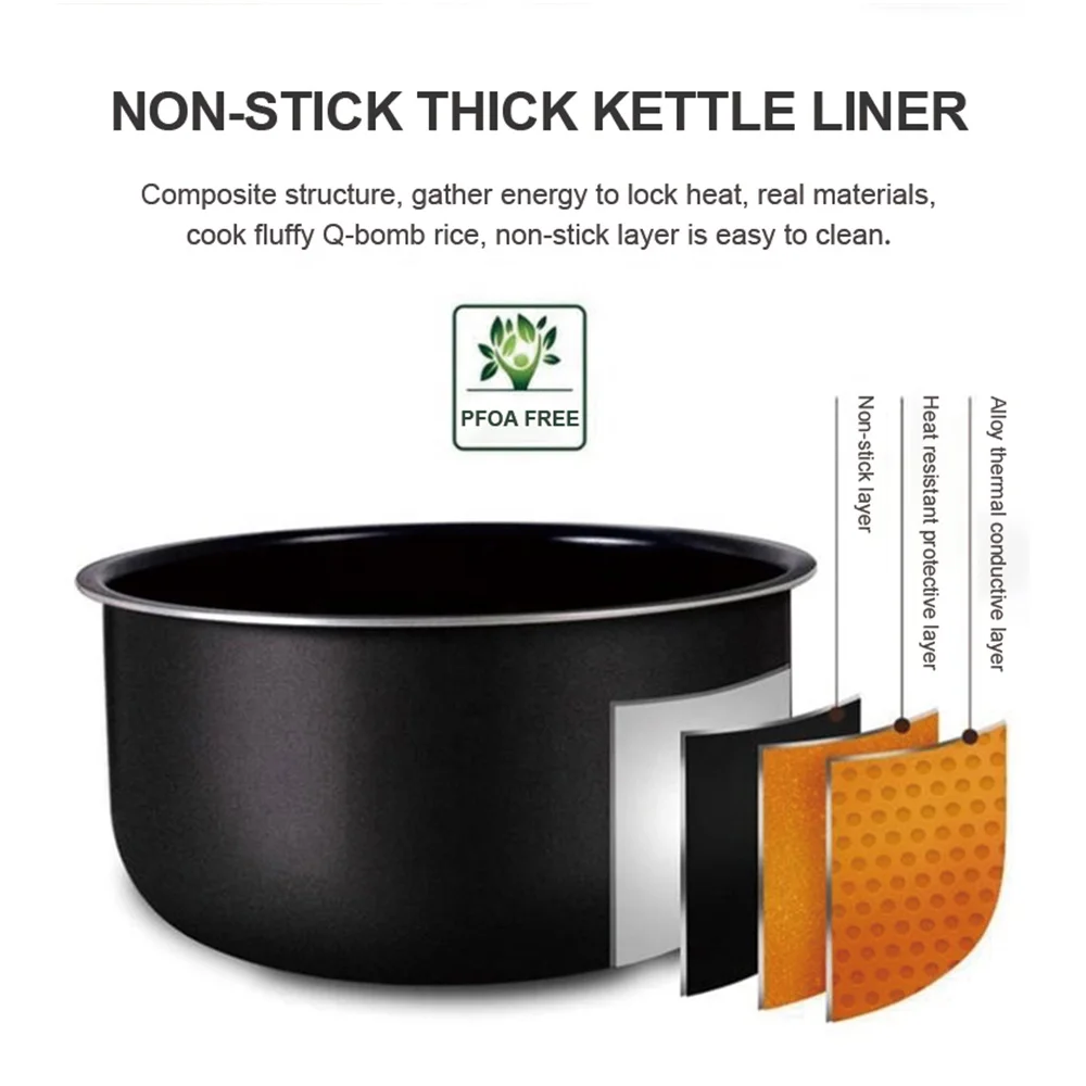 Multifunctional Menu 3L Electric Smart Delay Setting Rice Cooker