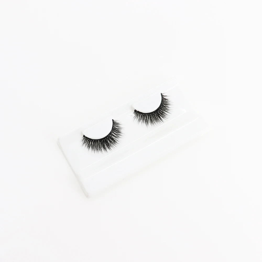 The Best-selling Lashes Custom Packaging Design Faux Mink Eyelashes Soft Flexible elastic Band Reusable Wispy Eye Lashes