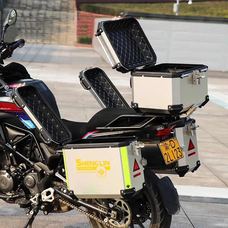 SHENGLIN High Quality Saddle Pannier Aluminum Motorcycle Side Box For Sale