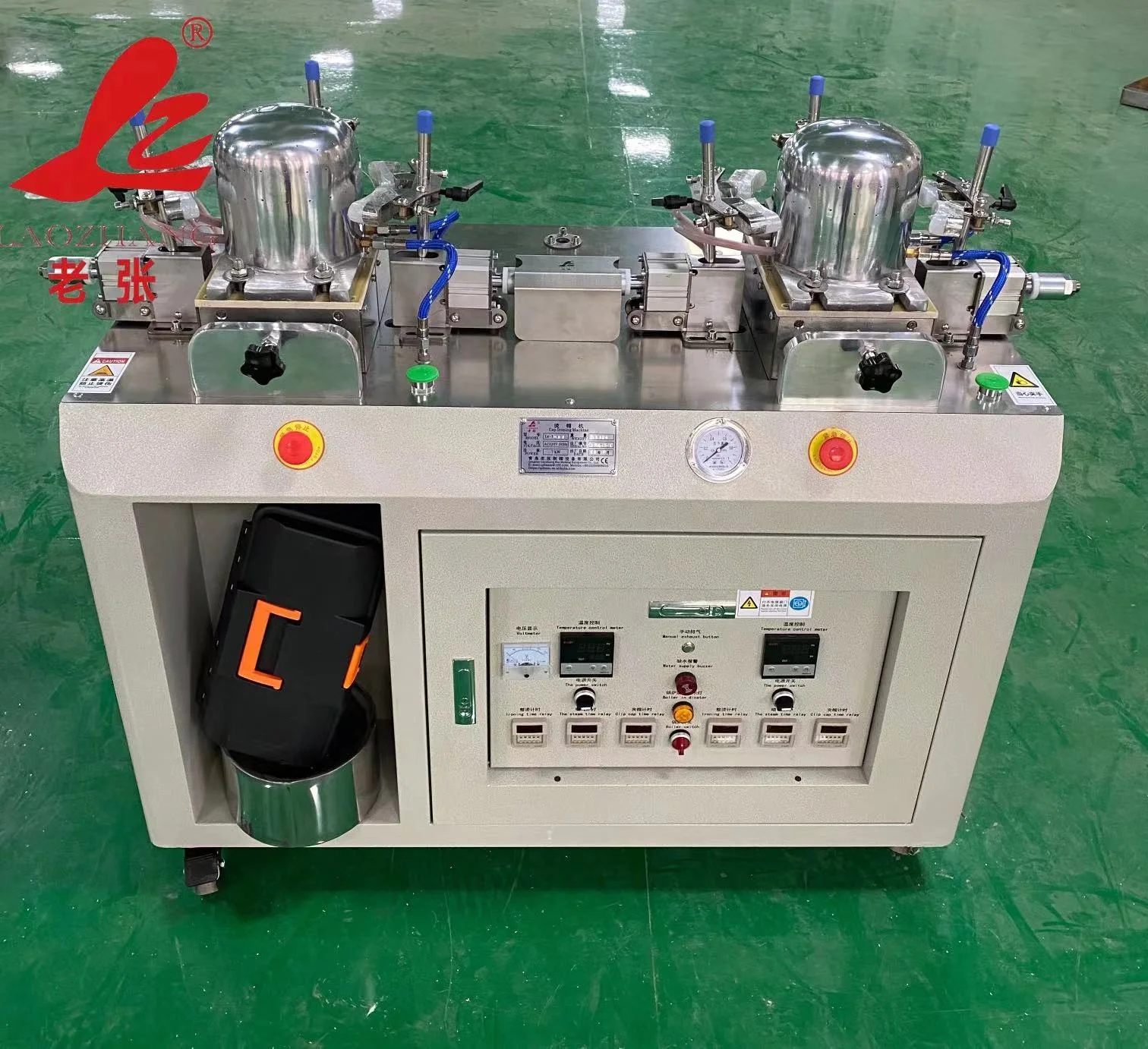 Wholesale Price Double-heads Automatic Baseball Cap Ironing Machine with Inner Boiler