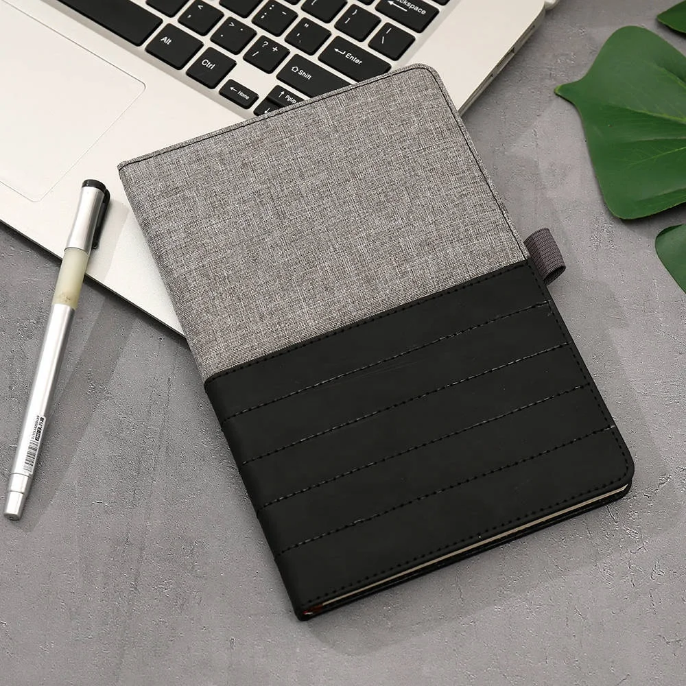 Bound Cover Journal Notebook with Pen Loop and Elastic Fastener/band 2021 2022 New Arrival Free Sample Custom A5 Hardcover Linen