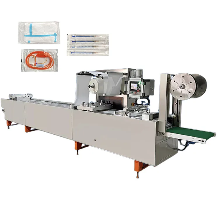 Automatic Medical Disposable Throat Swab HC1027 Vacuum Blister Packing Machine For Syringes