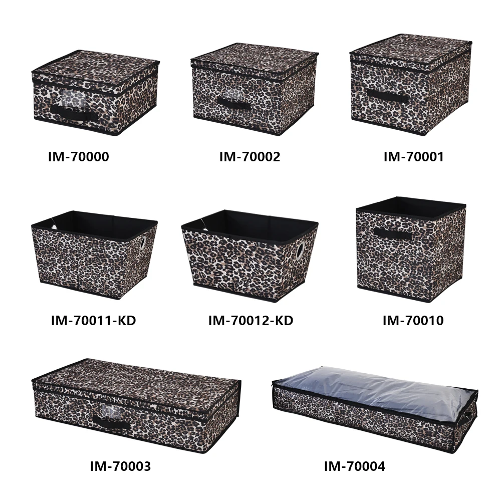 Eco and safe household foldable non woven fabric storage box underbed PE cover cloth fabric storage boxes