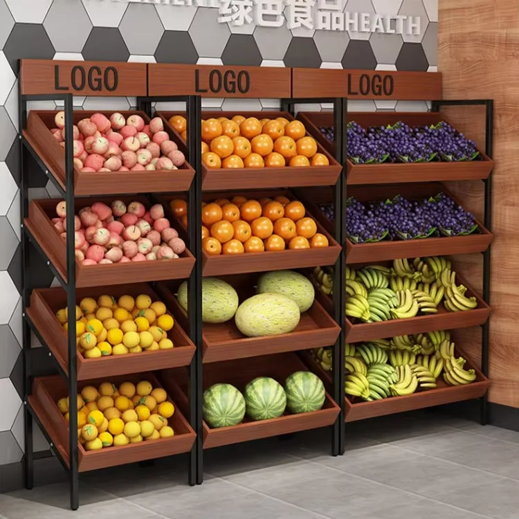 Supermarket Shop Display Racks Supermarket Shelf Fruit And Vegetable Display Shelf  Duty Display Rack Stand Shelves