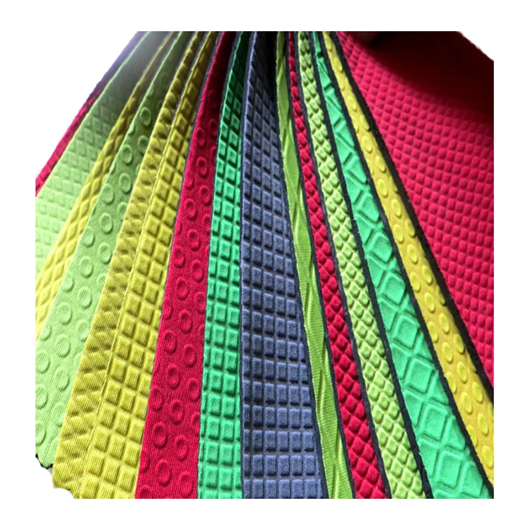 Factory Fabric Neoprene Rubber Sheet Print Raw Material 3mm 5mm Embossed Neoprene Rubber Fabric For Sewing