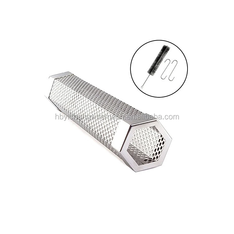 food grade stainless steel 6 inch portable barbecue smoke tube