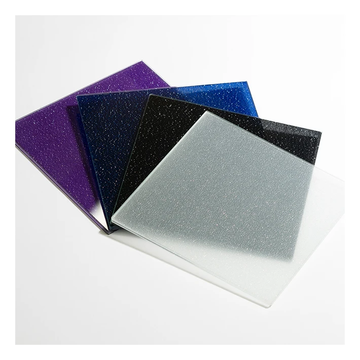 Flat polished living room silk screen tempered laminated glass