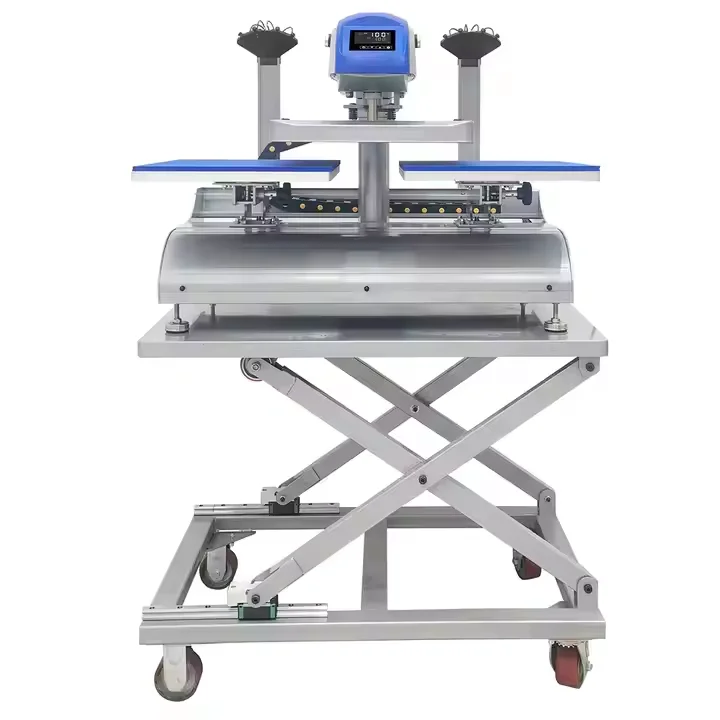 40x50 New Electric Heat Press Machine for T-Shirts Automat with Laser Alignment Platen Sublimated Hot Press 220V Plate Usage