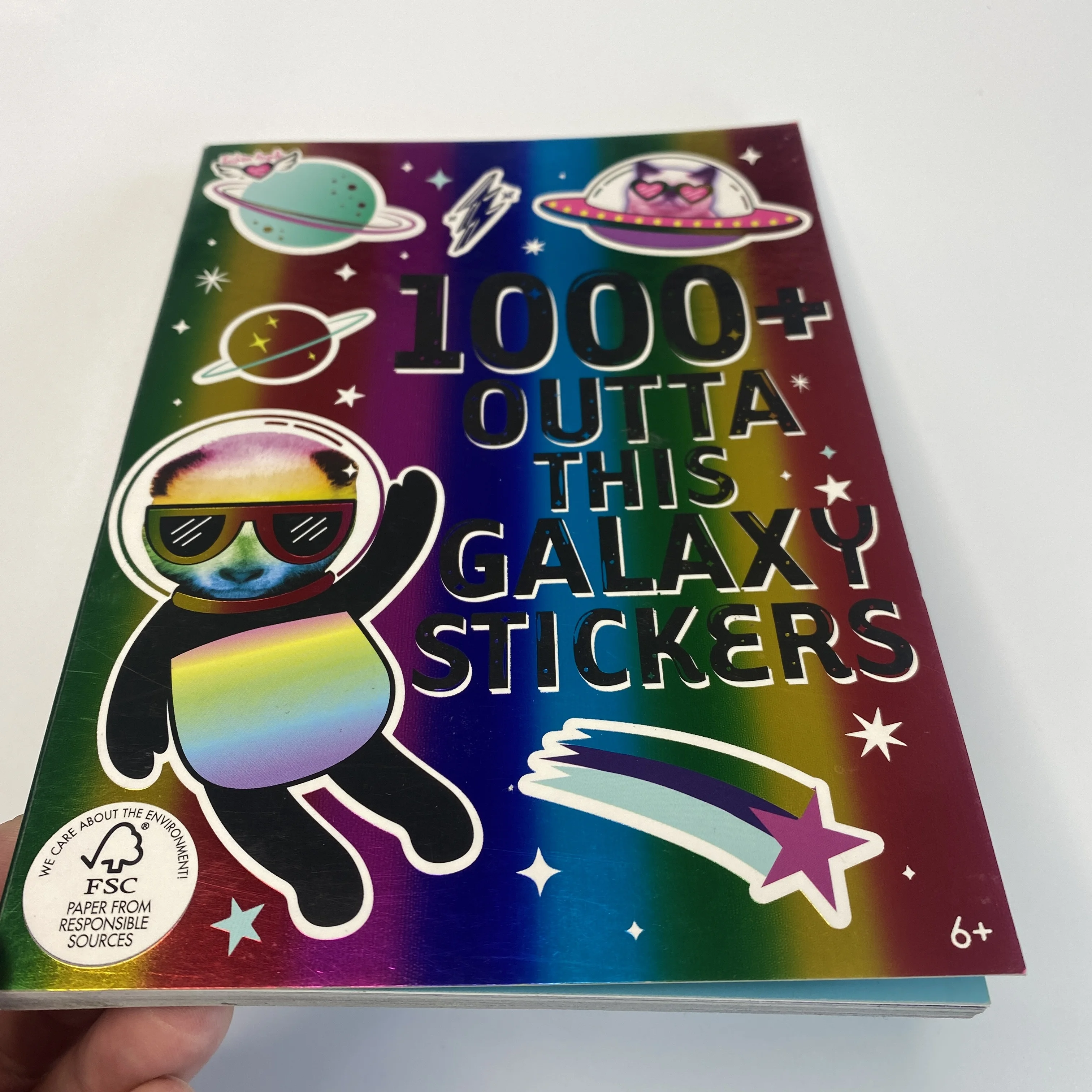 A5 High quality custom printing full color reusable softcover sticker book 1000+ pcs Green