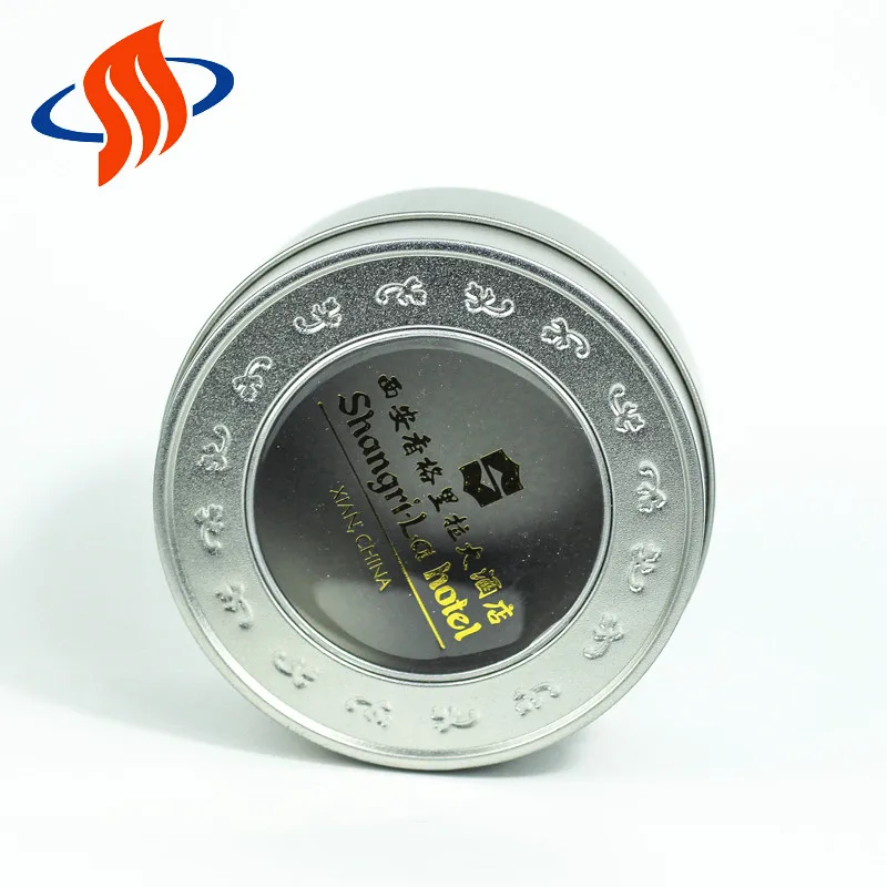 Металлическая жестяная коробка для упаковки чая с прозрачным окном на заказ