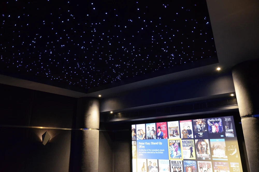 Magnet Installation  LED 600x600 Ceiling Panel Light  Starry Sky For Cinema