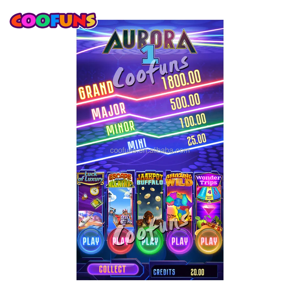 Newest Multi Game 5 in 1 Aurora World Famous Skill Game for Sale