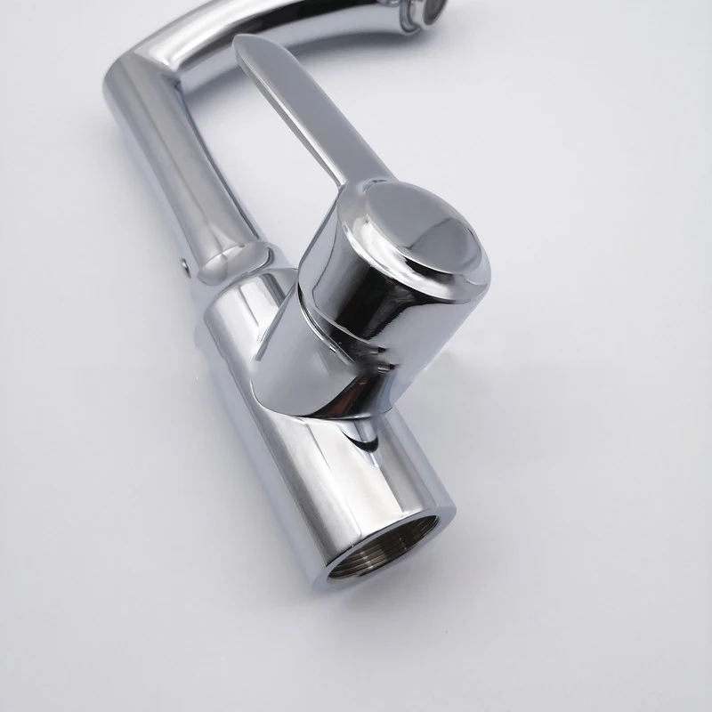 SAKEMI Electroplated stainless steel ball basin hot and cold faucet mixed water single handle single hole basin faucet