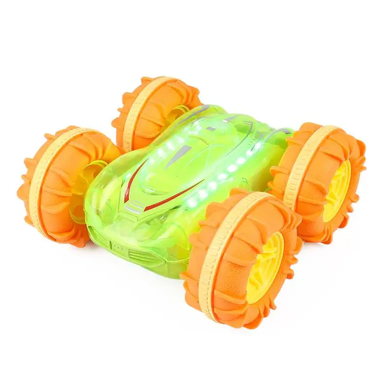 Remote Control amphibious Toy 360 Rolling Degrees RC Cars With Wheel Light Fast And Flips 4WD Rc Auto Double-Sided RC Stunt Cars