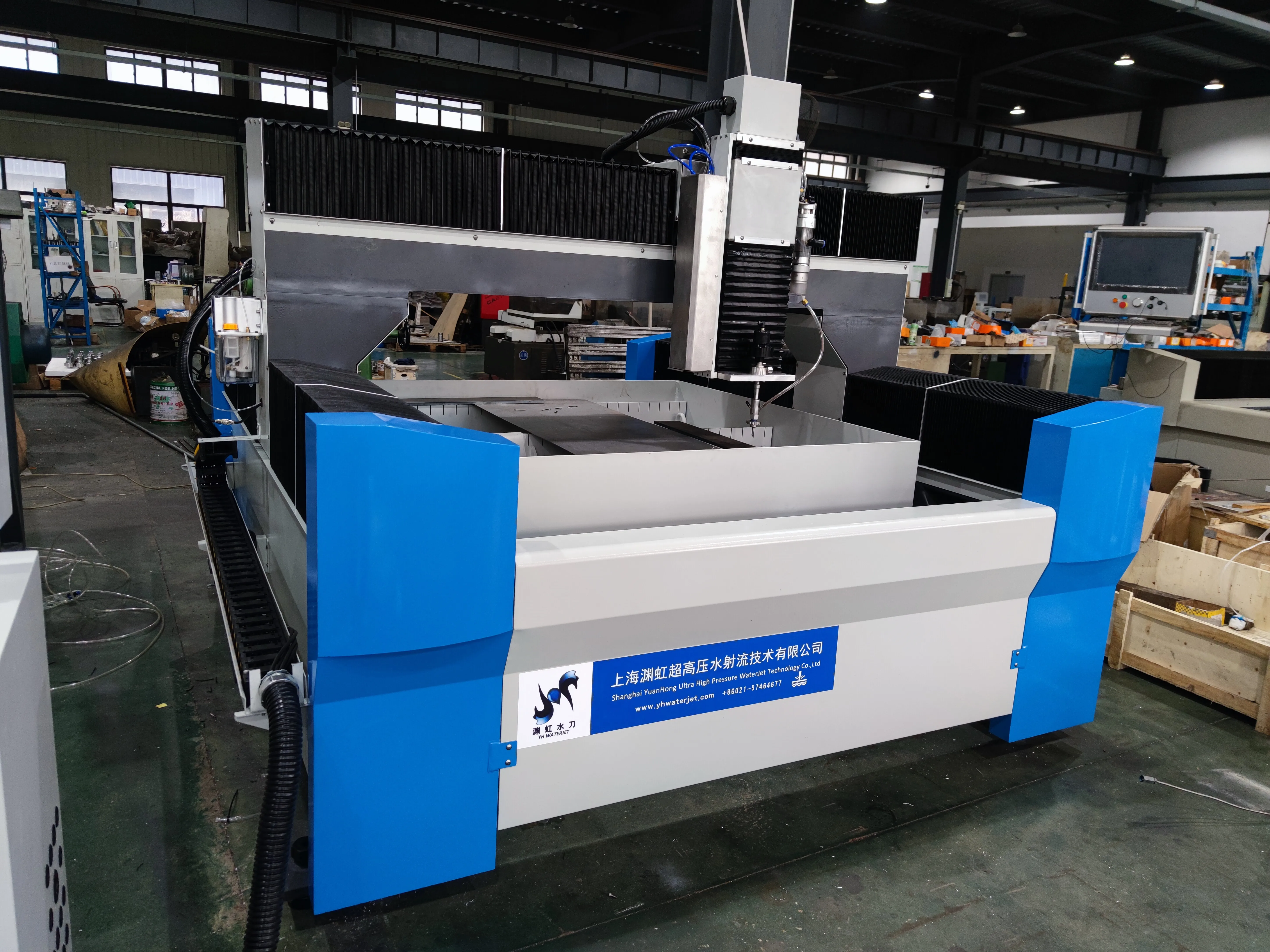 YH-G1313 3axis 1300mm x 1300mm CNC Stone Waterjet Cutter For Small Workpieces Water jet cutting machine