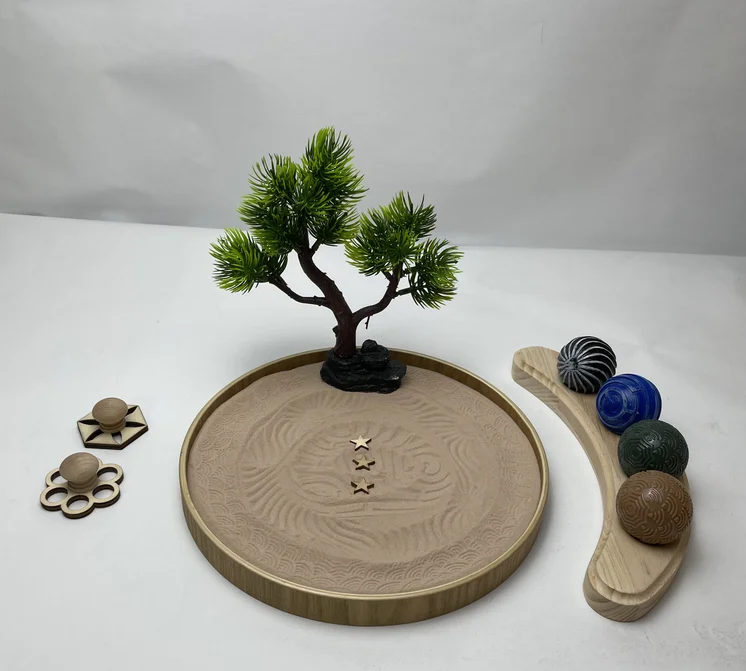 gift craft base sea yoga wall clock container  pagodas revisited  stamp bamboo premium set sphere pebbles zen garden