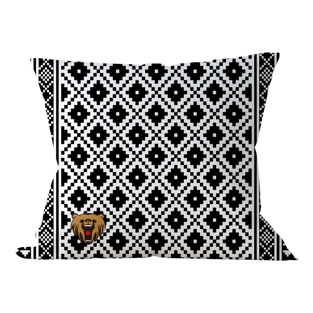 custom geometry  Decorative pillow cover kids frog cushion cover square pillowcase