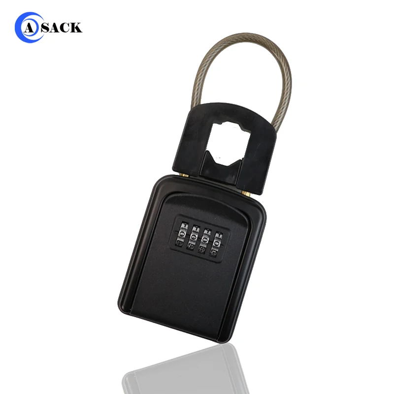Asack G10-3 Регулируемая Экстра большой емкости для хранения ключей коробка с сбрасываемый код 4 цифр кодовый замок ящик для автомобиля ключи
