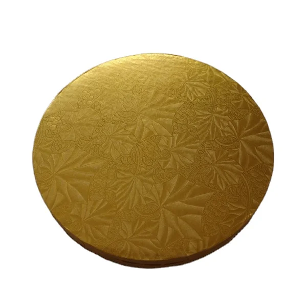 Cake Boards Round 4 6 8 10 12 Inch Wholesale Price White Paper Food Packaging Tray Corrugated Round Cake Base