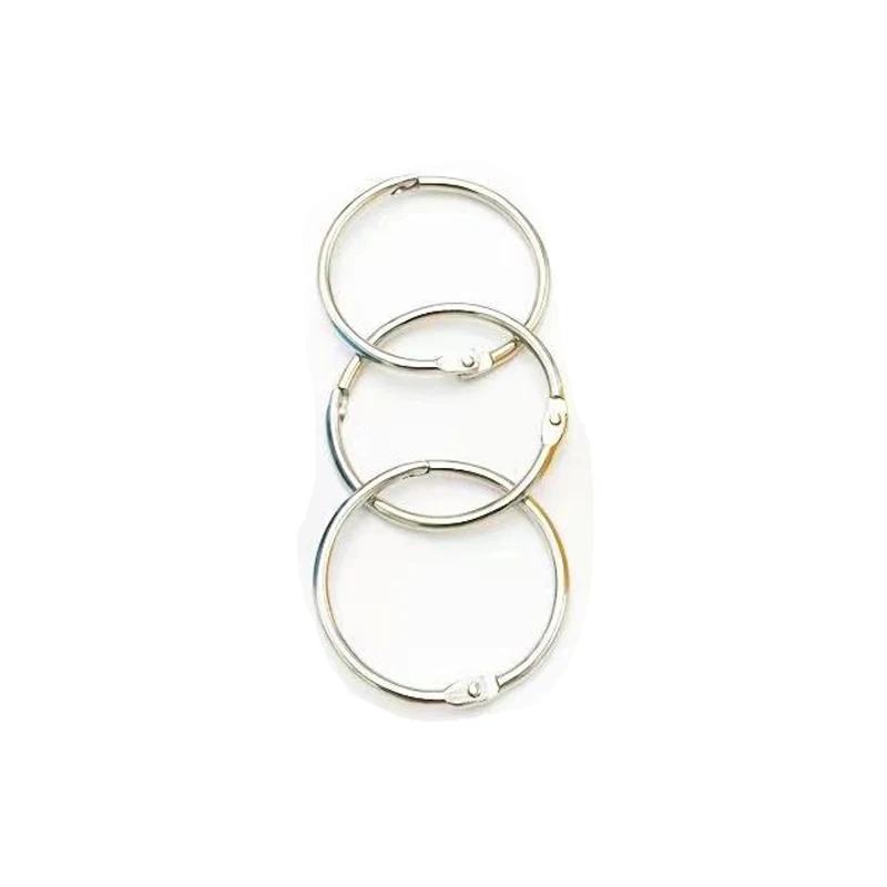 Binder Rings 20mm Silver Metal Book Rings Loose Leaf Ring For Index Cards For School Home And Office