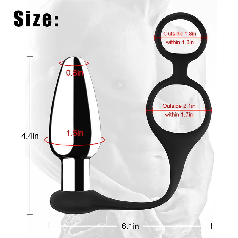Sexbay 2024 The latest metal shock bullet anal plug can remotely lock sperm-ring silicone dual function men and women like