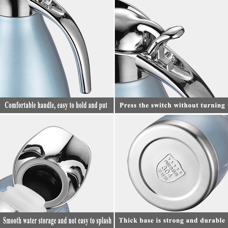 
Wholesale customizable high quality 1.5L 2.0L double wall vacuum stainless steel thermos flask with removable lid 