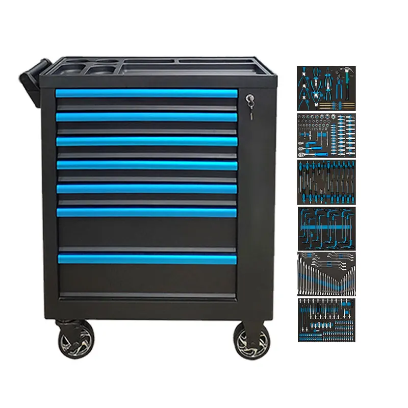 New styles Metal big wheels tool pit cart Customizable heavy duty workbench factory ESD workbench