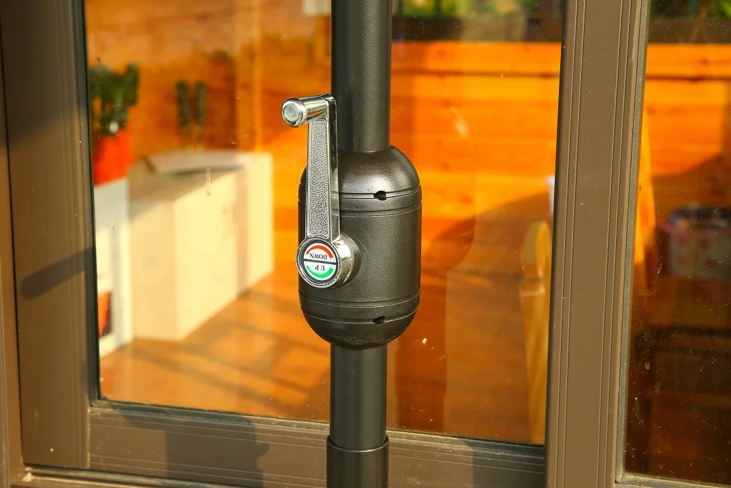 Wall Patio Uv Proteccion Led Solar Umbrella Windproof Half Round Commercial Cafe Restaurant Outdoor Furniture Modern