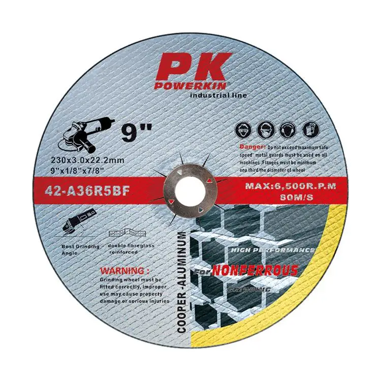 China Supplier 9 Inch Abrasive Cutting Disc Silicon Carbide Abrasive Grinding Wheel For Metal And Stone