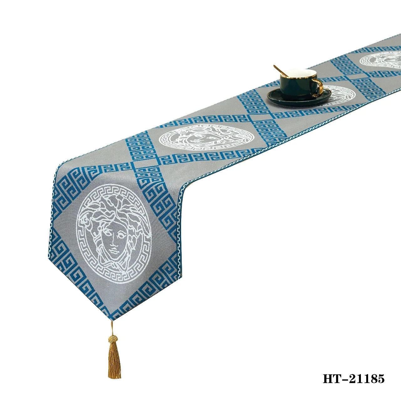 Luxury Jacquard Table Runner Woven Wedding Decoration