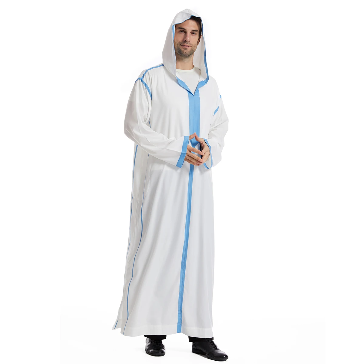 men djellaba perfect for ramadan moroccan kaftan with hood mens hooded jubba thobe boys muslim arab robe