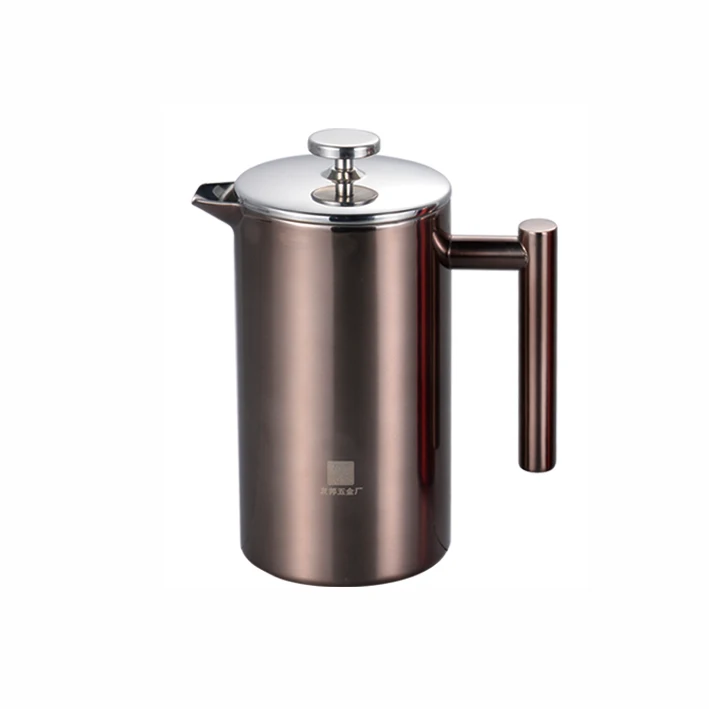 Custom Classical Double Wall Stainless Steel French Press Coffee Maker 350 Ml Coffee Press