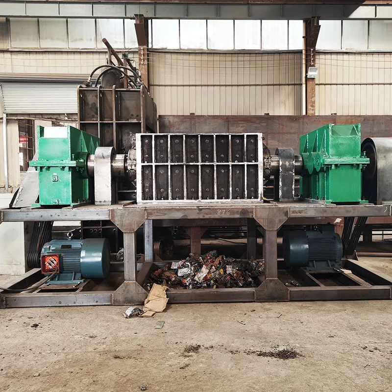 High Efficiency Waste Rubber Tyre Shredder Machine for Tire Recycling Plant