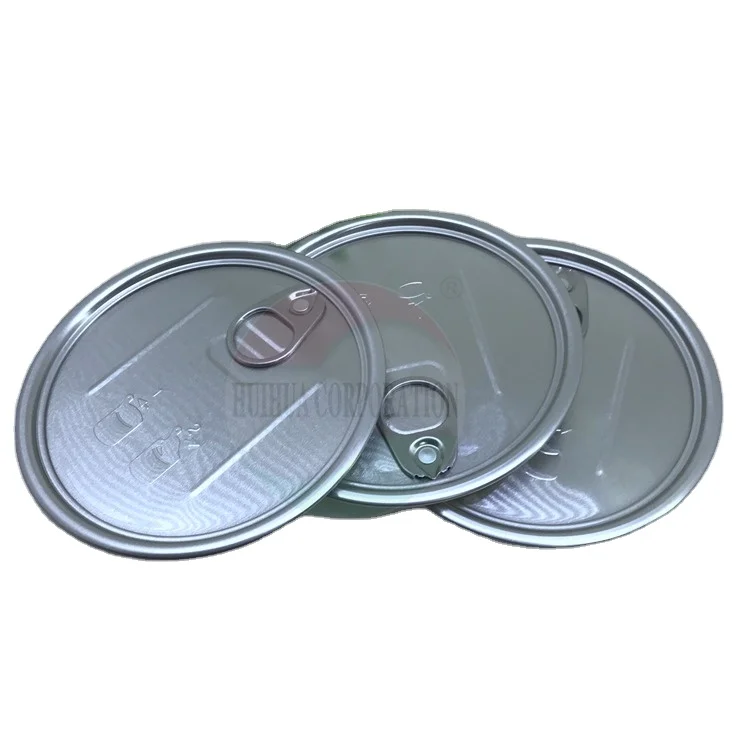 Different Sizes Customized 307 Aluminum Easy Open Lid 83mm For Canned Food Sealing