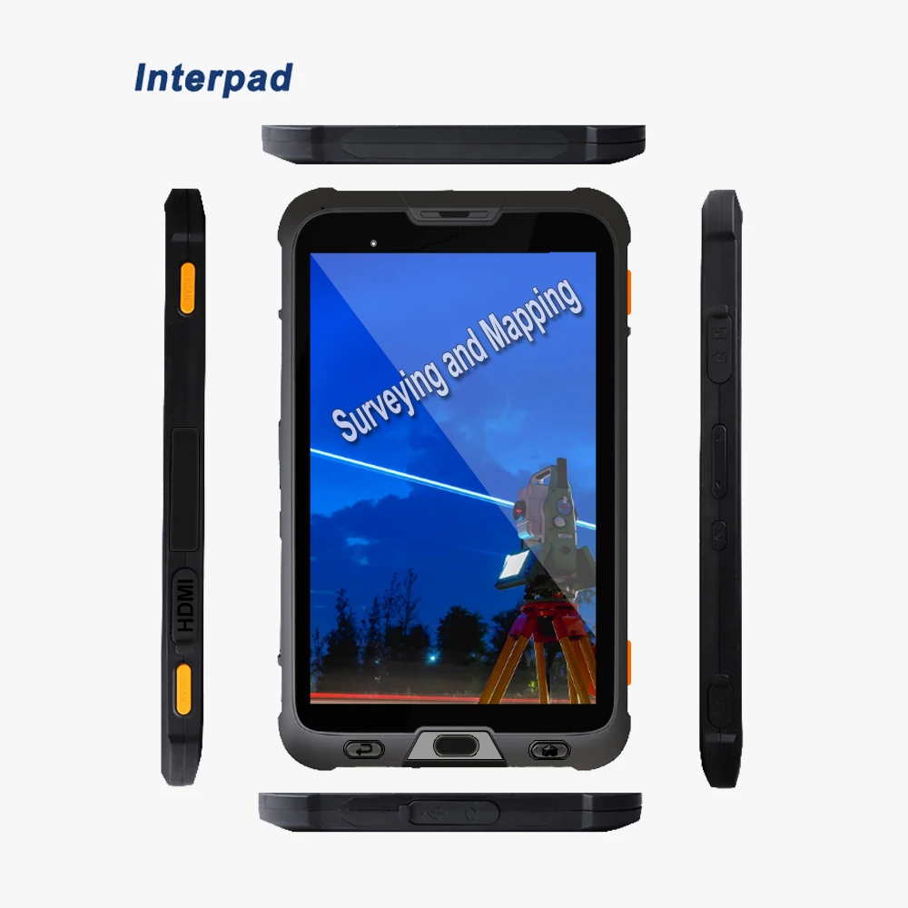 Interpad R1 Android 9 10000mAh 3.7V 1920*1200 IPS screen 8 inch rugged cellphone tablet PC for disaster reduction and rescue