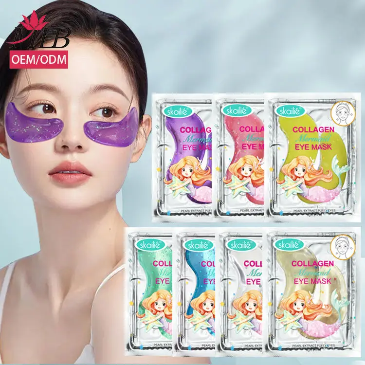 Glitter Collagen Eye Patches Under The Eyes Reduce Dark Circles Hydrogel Under Eye Mask For Dark Circles