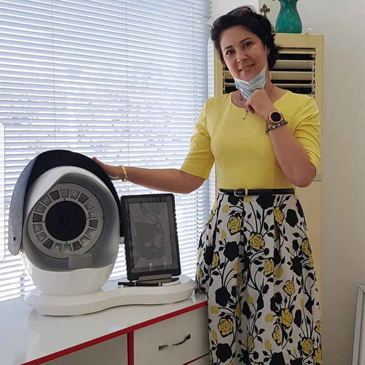 Portable Magic Mirror Skin Test 12 Million Dual-photo HD Pixel Full Facial Scanner 3D Digital Skin Analyzer Machine