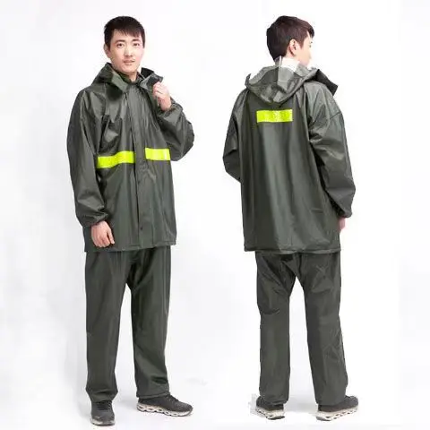 Waterproof Hooded Raincoat Double Cuffs contain 6 Air Vents Breathable Raincoat