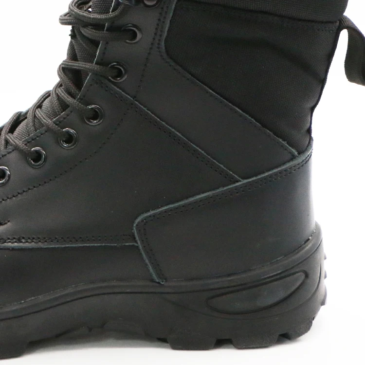 ENTE SAFETY Wholesale S3 protective fashion black high cut corrected grain micro leather upper waterproof safety boots