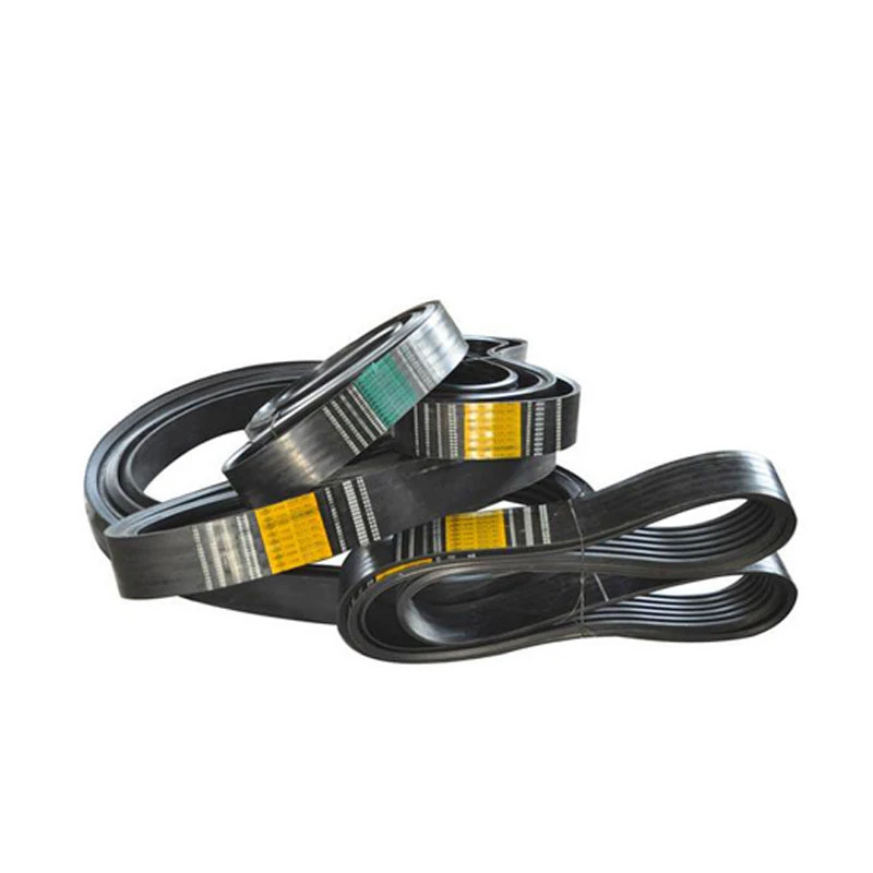 Chnia Wholesale Industrial Black Ribbed Wrapped Flat Rubber Material Three V belt
