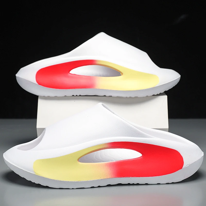 Unisex 2024 New Product Custom Slides with Logo and Box High Quality Print Customize Your Own House Slippers for Men