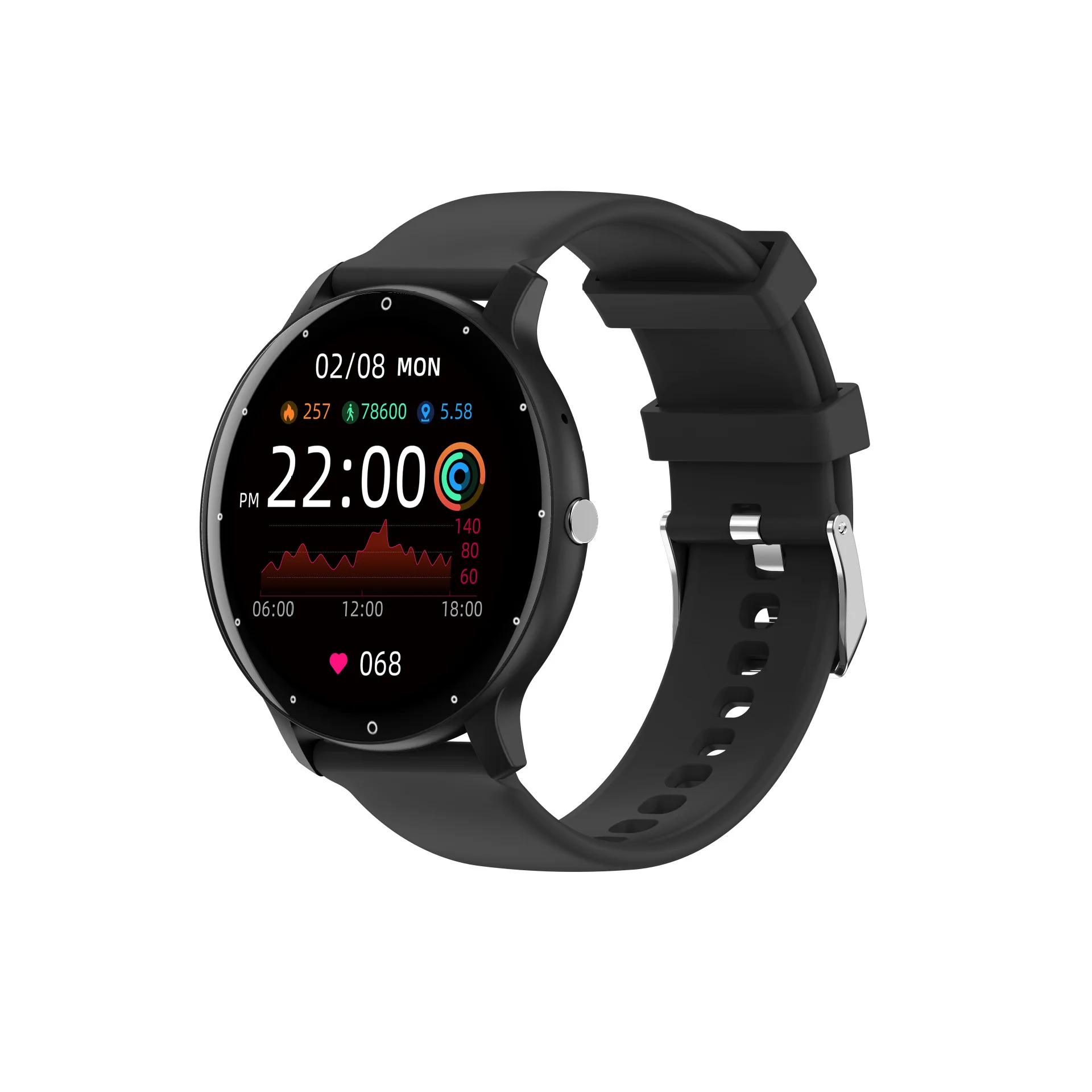 High Quality Wearable Devices Waterproof Health Monitoring Intelligent Call Men Round Sport Smart Watches