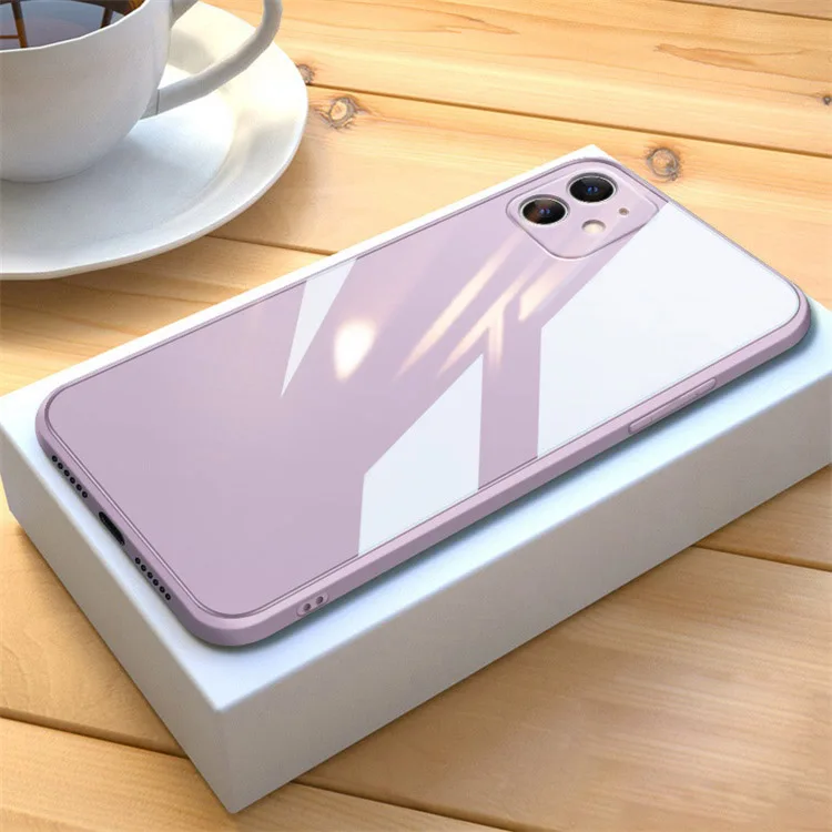 Fashion Phone Back Cover tempered glass phone case for iphone Xs max tough Custom cover for iphone 12 pro max