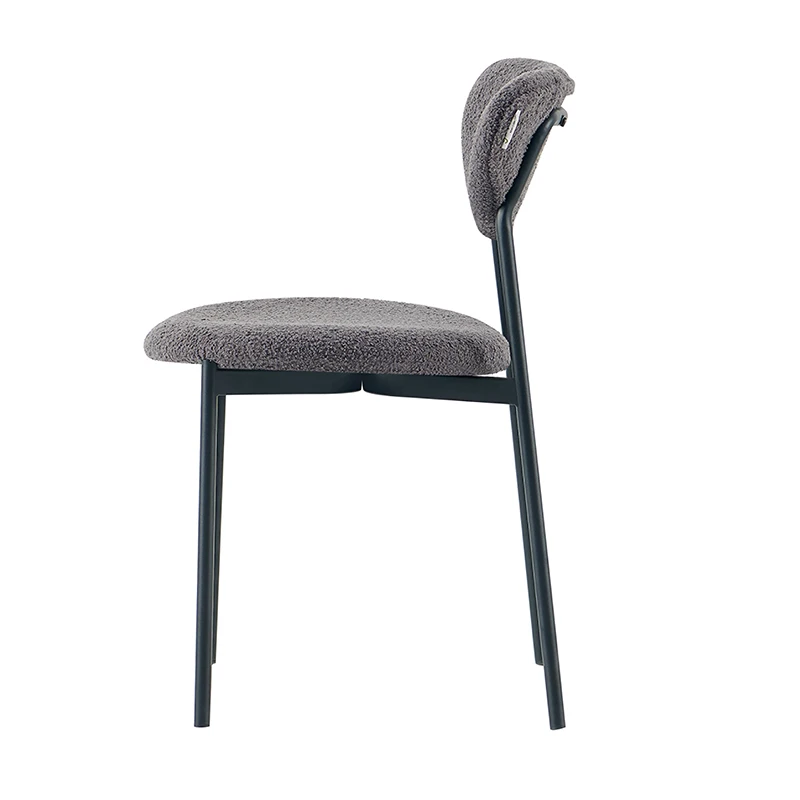 Dining Chair Foam Seat Chairs Bow Wrap Room Oak Lamb Wool Open Back Oval Slope Arm Six Table For Hotel Bok Black Wooden 6