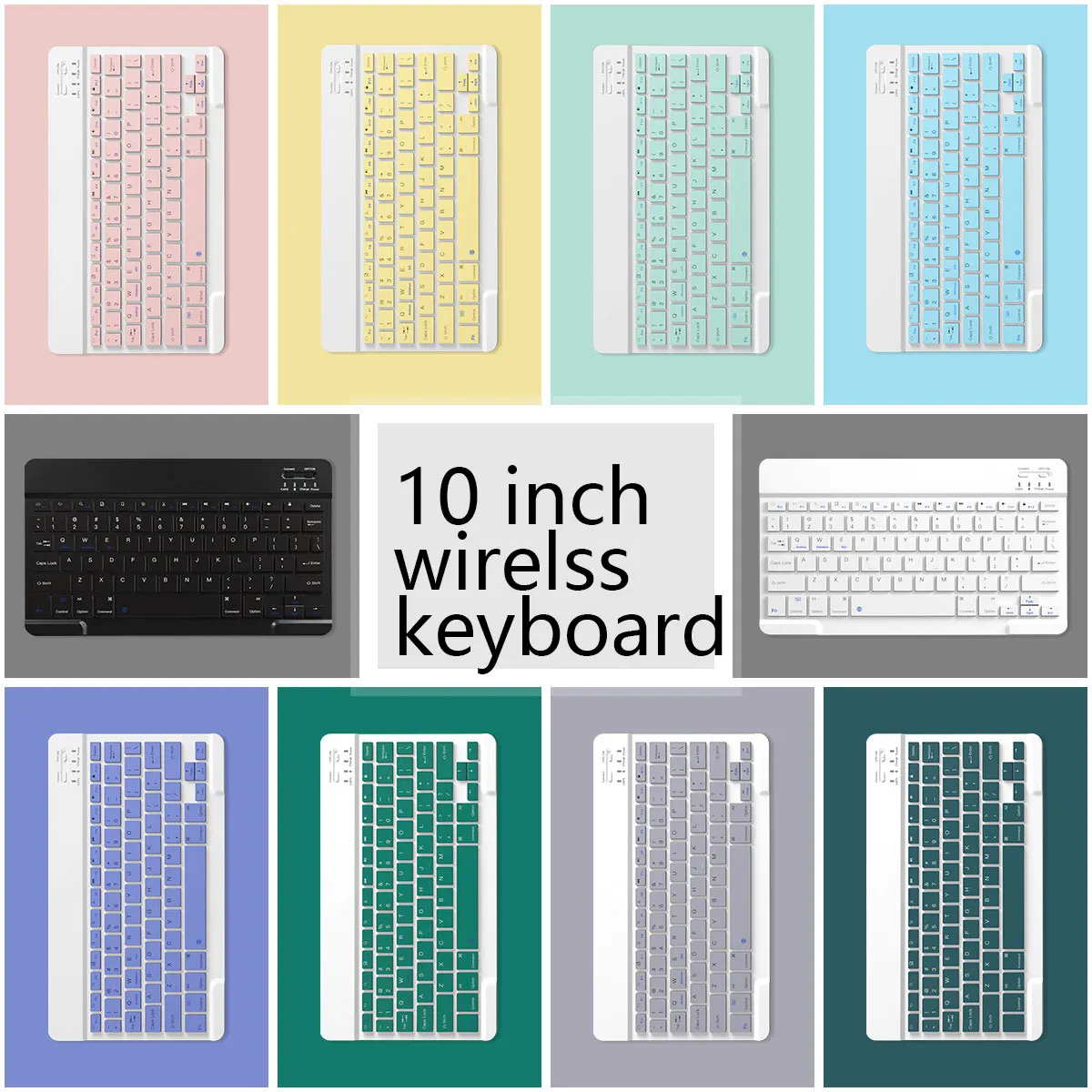 High Quality 7/10 Inch Magnetic Rechargeable Wireless Keyboard For Tablet PC and Phone Wireless Mouse And Keyboard Set