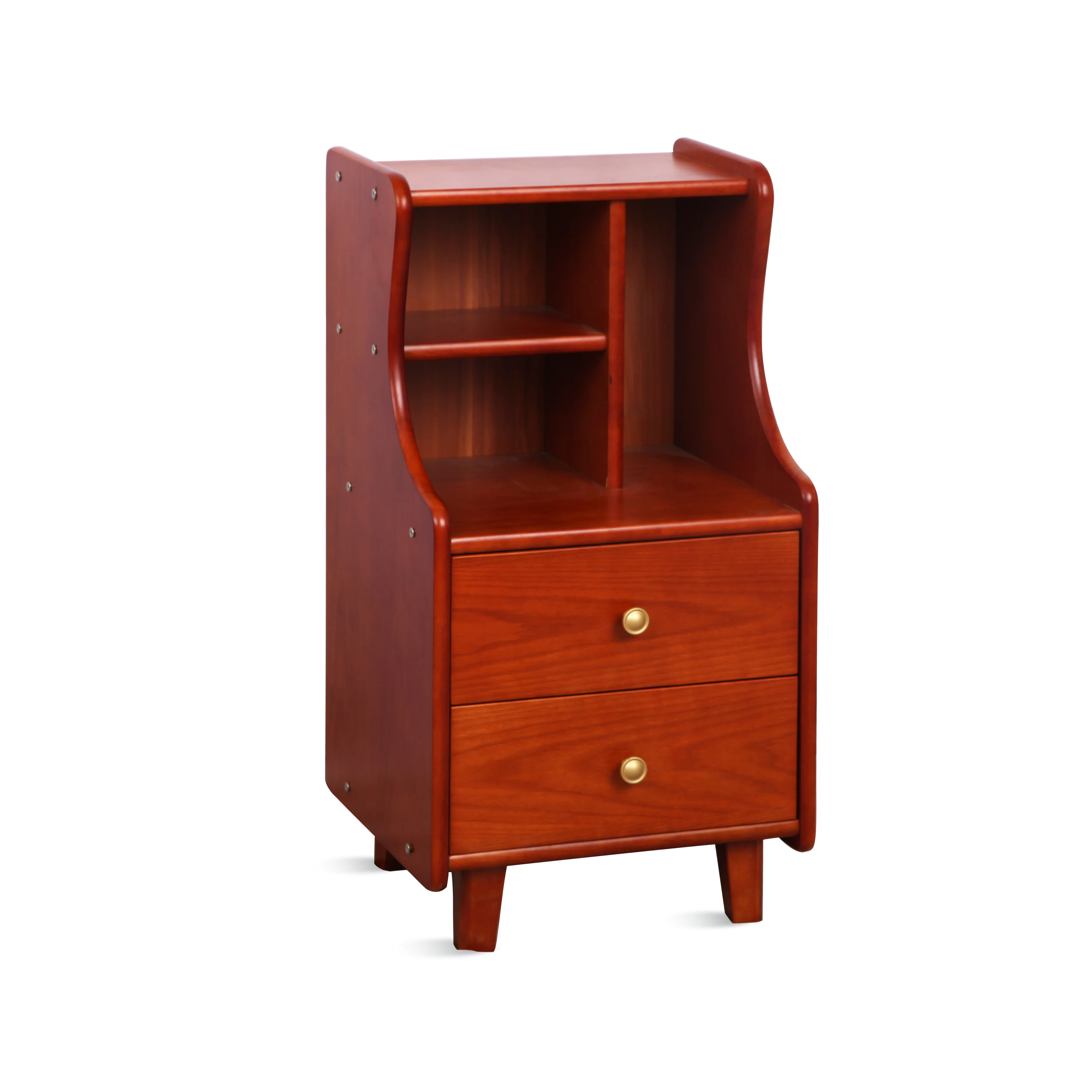 SKS052 Healthward Wholesale Annatto Medical Homecare Bed Bedside Cabinet Manufacturers