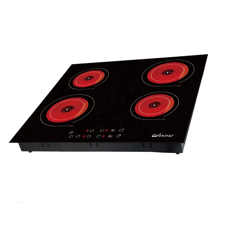 Новая электрическая керамическая плита с 4 горелками