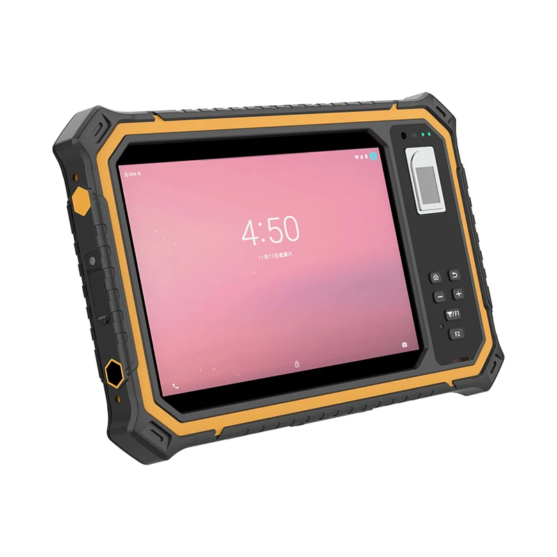 Биометрическое портативное устройство T80 (2021) сканер отпечатков пальцев 4g lte беспроводная панель планшетный ПК промышленный Прочный